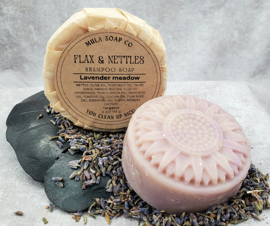 Flax + Nettles Hair Soap
